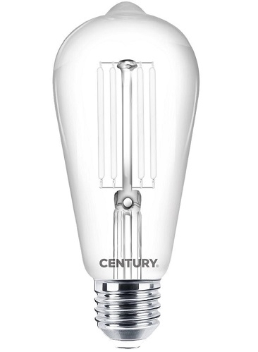 LAMP.FILAM. LED BIANCO EDISON 7,5W E27 4000K 806Lm CNT