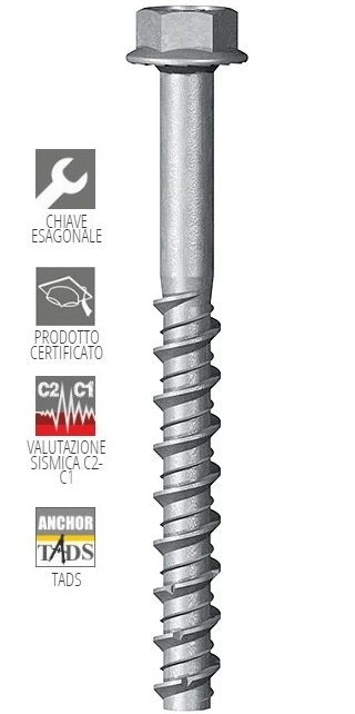 VITI TER CALCESTRUZZO ZB 12X150 ETA-CE