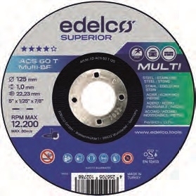 DISCO ABRAS. TAGLIO MULTI 115X1,0X22,2 ED-ACS60T