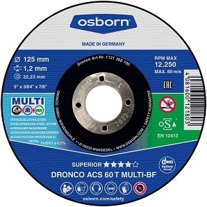 DISCO  ABRAS. TAGLIO MULTI 125X1,2X22,2  ED-ACS60T