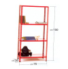 Scaffale in kit ROSSO