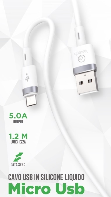 LS-C73 CAVO RICAR. SILICONE 65W 5A M.1,2 USB / MICRO USB