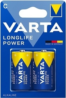 VARTA LONGLIFE POWER C 1/2 TORCIA  BL/PZ.2