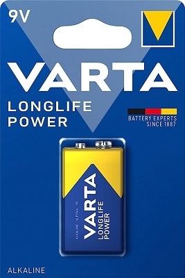 VARTA LONGLIFE POWER 9V  6LR61 PP3 BL/PZ.1