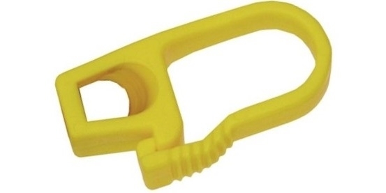 GANCI CORDA ELASTICA D.8   NYLON GIALLO