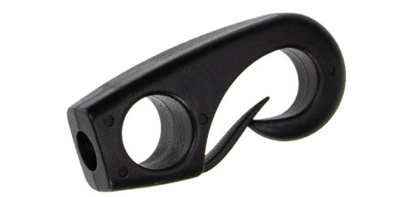 GANCI CORDA ELASTICA  D.4  NYLON NERO