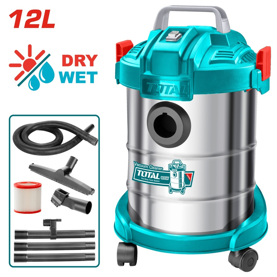 TOTAL TVC14122 BIDONE ASPIRATUTTO  12 L 800W