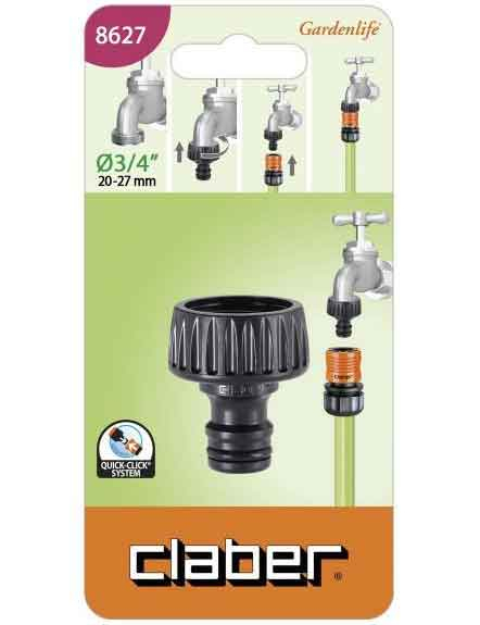CLABER 8627 PRESA RUBINETTO 3/4 C/GUARNIZ.