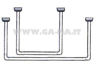 TELAIO ALLUM.BIANCO X DOCCIA 80X80X80 IN BLISTER