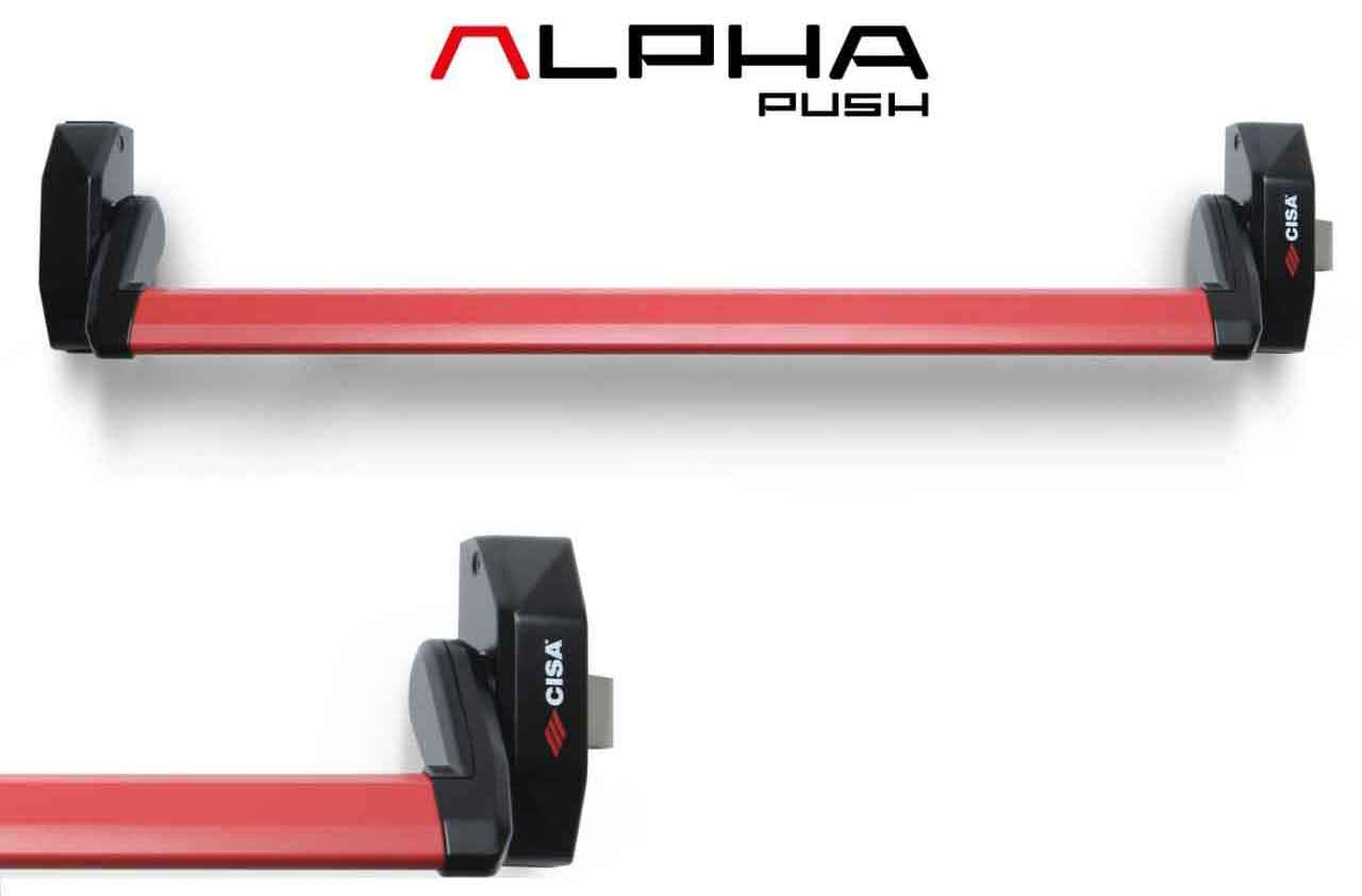 MANIGLIONE ANTIPANICO ALPHA PUSH 2P CISA 5M016.10