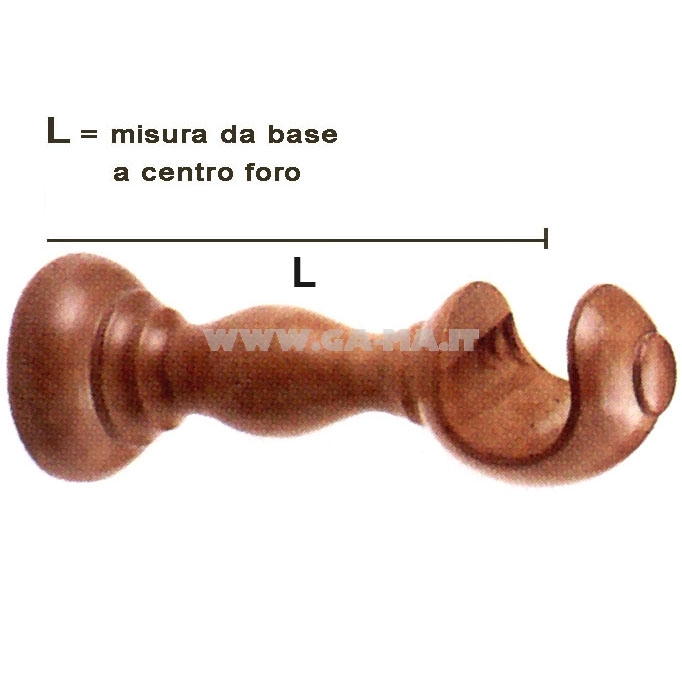 SUPPORTO D35 CM.14 APERTO OLMO