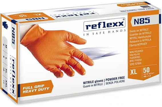GUANTI NITRILE ARAN. SPESS. FULL GRIP M   50PZ