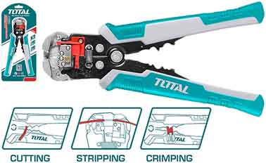 TOTAL THT15246 PINZA SPELAFILI AUTOM. TRIPLA FUNZIONE