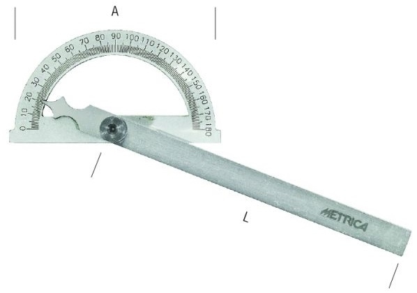 METRICA 36512 GONIOMETRO SEMPLICE  D.120 L.150mm