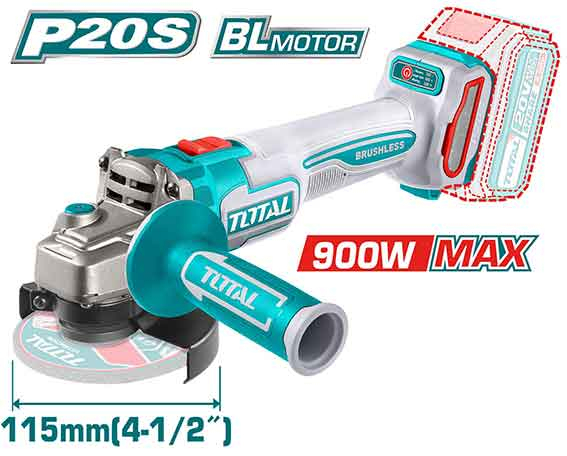 TOTAL TAGLI21154 SMERIGLIATRICE D.115 20V - SOLO